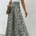 thumbnail image 2 of Fashionable Chiffon Floral Wide-leg Pants For Women, 2 of 6