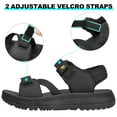 thumbnail image 4 of CAMEL Womens Sandals Lightweight Comfort Summer Casual Flat Sandals Trekking Black, 4 of 8