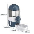 thumbnail image 7 of Pet hanging water feeder cat and dog hanging cage automatic food and water feeding artifact pet supplies (blue water feeding), 7 of 7
