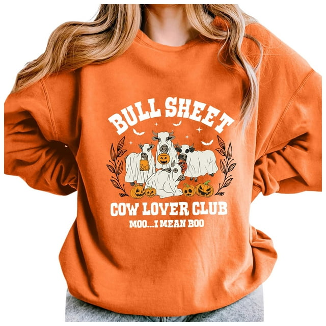 VBARHMQRT Couverture Chandail en Molleton Femme Quotidien Maison Extérieur Entraînement Manches Longues Col Rond T-Shirt Haut Imprimé Chandail en Molleton Blouse de Rue Mode Urbaine