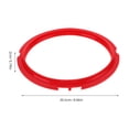 thumbnail image 2 of IDEANATEGRATE Pressure Cooker Sealing Gasket 1Set Red Silicone Seal Ring for Replacement 8.27In Outer 7.08In Inner, 2 of 8