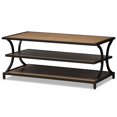 thumbnail image 1 of Baxton Studio Lancashire Table Basse de Rangement en Chêne Brun et Noir, 1 of 7