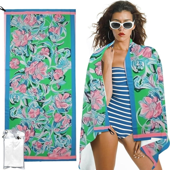 BCIIG Oversized Pool/Beach Towel, Large Terry Cloth Towel for Adults, Chick Magnet 27.5x55in