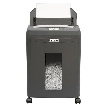 BOXIS Autoshred 90-Sheet Autofeed Microcut Shredder - Gray