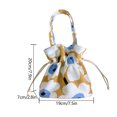 thumbnail image 4 of Bolso cubo Bolso tipo cubo para mujer, bonito bolso informal con cordón, bolso de lona para dinero, bolso de viaje, Mini bolso, 4 of 4