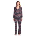thumbnail image 1 of Ashford & Brooks Women's Minky Micro Fleece Button Up Pajama Set, 1 of 4