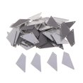thumbnail image 2 of 50 Uds. de de imitación de cristal de espejo trapezoidal plano acrílico para coser, para disfraz, de noche, accesorio de ropa Plata BLESIY Coser en diamantes de imitación acrílicos, 2 of 7