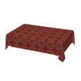 thumbnail image 1 of DouZhe Nappe Rectangulaire, Décor Doré Style Marocain pour Cuisine Salle à Manger, 72"x54 Pouces Nappe Imperméable en Polyester, 1 of 6