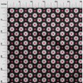 thumbnail image 3 of oneOone Polyester Spandex Black Fabric Floral Retro Dress Material Fabric Print Fabric By The Yard 56 Inch Wide, 3 of 4