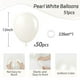 thumbnail image 2 of Globos de fiesta awenztech de látex blanco perla, 30 cm, 50 unidades, 2 of 7