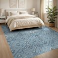 thumbnail image 3 of ODIKA 8'x10' Ultra-Soft Area Rug, Farmhouse Lattice Southwestern Throw Checkered Boho Geometric Playful Expressive None Washable, Bare feet friendly, Silk-Touch for Bedroom, Under Sectional, 3 of 7