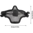 thumbnail image 3 of Tactical Half Face Metal Mesh Comfortable Protective Mask for Hunting War Game Cosplay Military Paintball Airsoft Accessories, 3 of 5