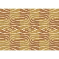 thumbnail image 1 of Ahgly Company Indoor Rectangle Patterned Yellow Orange Area Rugs, 7' x 9', 1 of 6