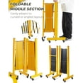 thumbnail image 2 of Metal Expandable Barricade Gate, 16FT Folding Safety Barrier Gate, Portable Traffic Crowd Control Barricade Fence, 2 of 8