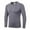 Gray, variant on Minimanihoo Men Compression Elastic Shirts Long Sleeve Sports Tight Tops