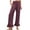 Purple, variant on Diufon Wide Leg Linen Pants for Women High Waisted Ruffle Hem Palazzo Pants Summer Boho Loose Flowy Trousers