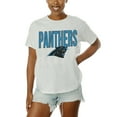 thumbnail image 4 of Women's Gameday Couture White Carolina Panthers Oversized Keep It Up T-Shirt, 4 of 5