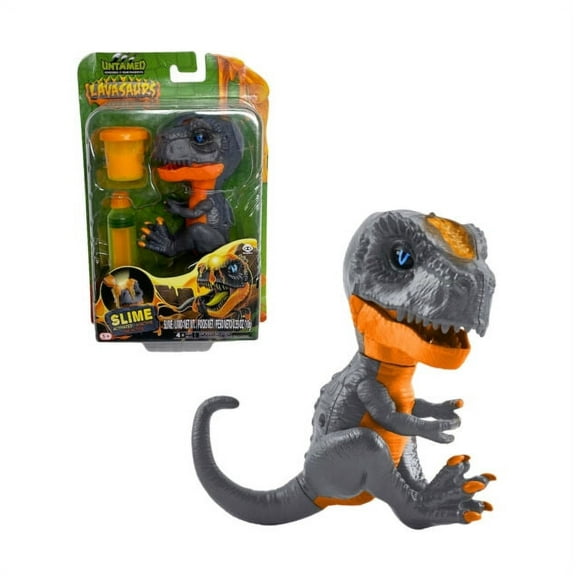 Fingerlings - Lavasaurs Untamed - Slime Activated Ditch (Grey/Orange)