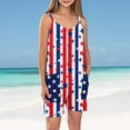 thumbnail image 4 of ZACPNCV Independence Day Clothes Girls Sleeveless Jumpsuits Spaghetti Strap Romper Shorts with Pockets Casual Stretchy Short Overalls for Kids Multicolor 11-12 Years, 4 of 8