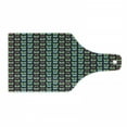 thumbnail image 1 of Geek Cutting Board, Various Cat Characters Wearing Geek Fashion Glasses and Hats Themed Graphic Print, Decorative Tempered Glass Cutting and Serving Board, Wine Bottle Shape, Multicolor, by Ambesonne, 1 of 1