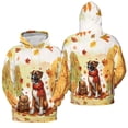 thumbnail image 3 of Welcome Fall Boxer Enjoys School Time Autumn Fall Leaves All Over Print 3D Hoodie Unisex Merch Hoodies Boxers Dog Lover Gifts Idea - 02013, 3 of 6