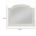 thumbnail image 4 of Wall Mount Dresser Mirror, Beveled Glass, 38x47, Rustic Washed White, 4 of 5