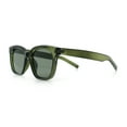thumbnail image 6 of Feminine Simple Clean Minimal Plastic Horn Rim Retro Fashion Sunglasses Green, 6 of 8