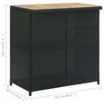 thumbnail image 4 of vidaXL 3 Piece Bar Set Poly Rattan Black, 4 of 5