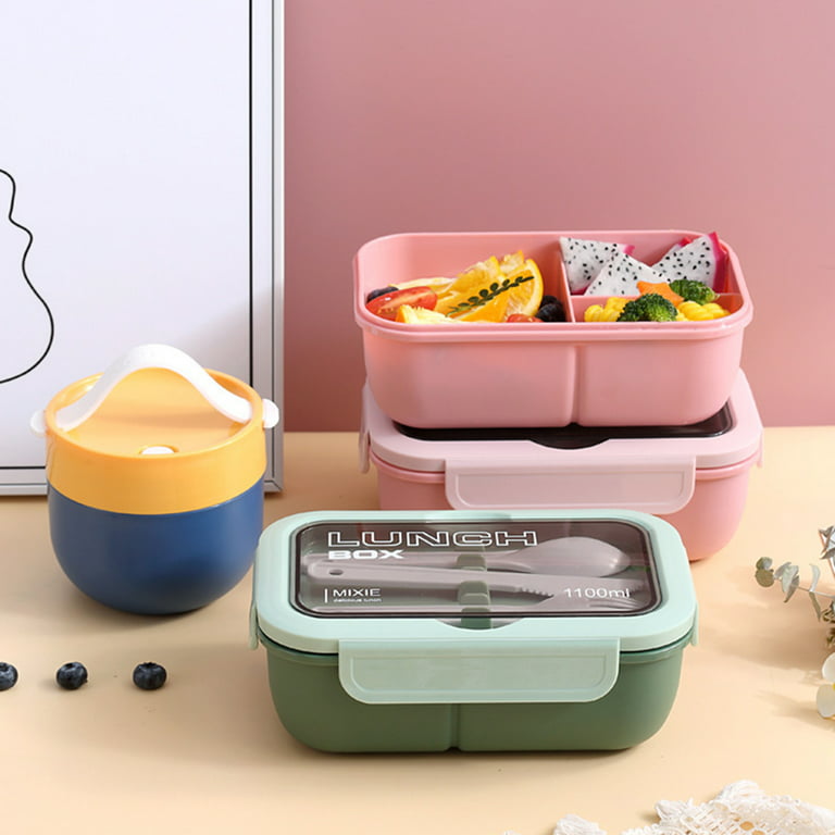 New Food Warmer Lunch Box with Soup Cup Fruit Container Bento Leak