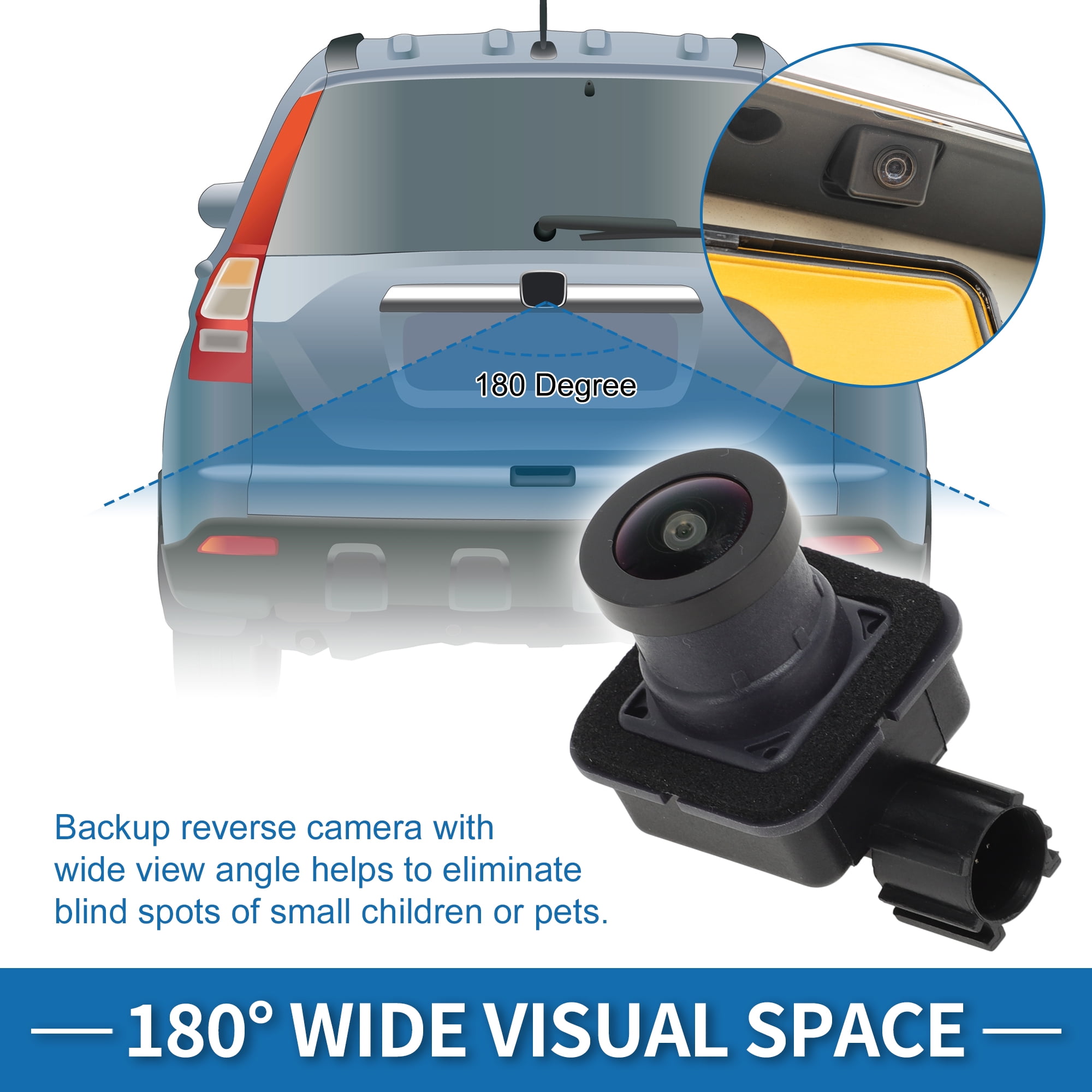 Unique Bargains Car Park Assist Camera for Maserati Ghibli 3.0L 2017-2021 No.670104387