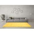 thumbnail image 3 of Ahgly Company Indoor Rectangle Abstract Yellow Contemporary Area Rugs, 2' x 5', 3 of 4