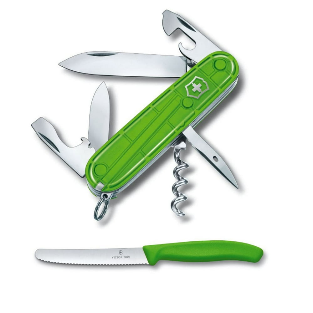 Victorinox Swiss Army Serrated Utility Knife + Spartan Swiss Army Knife