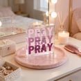 thumbnail image 4 of Inspirational Pray Over It Acrylic Desk Sign, Bible Verse Motivational Wall Art For Office, Bedroom, Dorm, Home Decor, Small 4‑Inch Decorative Plaque, Gift For Women And Friends, 4 of 6