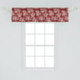 thumbnail image 2 of Ambesonne Cherry Blossom Window Valance, Bale of Hay, 54" X 12", Ruby and Eggshell, 2 of 3