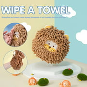 Household Hand Towel Hanging Chenille Hand Towel Soft Absorbent Fuzzy Ball Towel