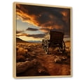 thumbnail image 2 of Designart "Horizon With An Old American Cart In Texas I" Old American Cart Floater Framed Wall Art Living Room, 2 of 5