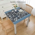 thumbnail image 2 of nygtbtfer  Round Tablecloth Polyester Table Cover Oil-Proof Spillproof Funny Laundry Room Theme Laundry Guide Icon Kitchen Tablecloth Indoor Desktop Protector for Dining Table, 2 of 7