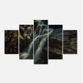 thumbnail image 2 of Slow Motion Waterfall in Summer - Landscape Canvas Art Print, 2 of 3