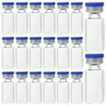 thumbnail image 2 of 20pcs Glass Vials Small Glass Storage Bottles Liquid Medicine Vial With Caps 3ml, 2 of 6