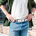 thumbnail image 3 of Men Canvas Double Ring Belt Plus Size Men Cloth Casual Belt for Jeans Pants, 3 of 7