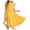 Yellow, variant on Arshiner Tween Girls Summer Dress Formal Ruffle Sleeve A Line Casual Elegant Dresses with Belt