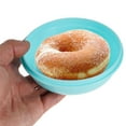 thumbnail image 3 of HEALEEP 2Pcs Donut Storage Container Sky Blue Transparent Food Preservation Bakery, 3 of 8