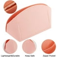 thumbnail image 3 of Alma BB Felt Handbag Organizer Insert - Portable Shell Shaper Tote Bag Organizer with Multiple Compartments 7.5x4.3x5.2 Inch (Pink) Salmon 1pc, 3 of 9