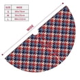 thumbnail image 3 of Sikiie Red Blue Checked 30-48 inches {designName} Print Christmas Tree Skirt Snowman Xmas Tree Skirt with Edge Christmas Decorations for Holiday Party-36", 3 of 7