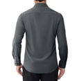 thumbnail image 7 of sogami Men's Stain-Resistant Slim Fit Dress Shirts Long Sleeve Stretch Button Down Shirt, 7 of 7