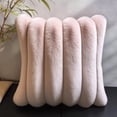 thumbnail image 6 of Fluffy Throw Pillows, Decorative Throw Pillow Covers, 20X20 In, Couch Cushion Covers, Warm Plush Texture, Living Room Accent, 1 Pc, 6 of 6