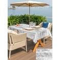 thumbnail image 5 of Outdoor Tablecloth with Umbrella Hole for Patio/Picnic/Party/Camping, Grey Coastal Waterproof Table Cloth Rectangle Table Cover Washable, Summer Ocean Sea Waves Starfish Corals (52"x 70"), 5 of 8