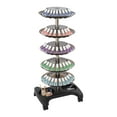 thumbnail image 3 of Household 5 Tiers Nail Polish Rotating Trolley Display Rack, Cosmetic Display Organizer Lipstick Shelf, Oil Organizer Rack, Nail Polish Racks Stand with Wheels for Pedicure Spa Nail Salon Black, 3 of 10