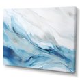thumbnail image 2 of Designart "Liquid Art: White And Blue Glacier Charm I" Abstract Shapes Canvas Prints, 2 of 7
