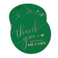 thumbnail image 1 of Inkdotpot 100 Pack Thank You From The New Wedding Favor Paper Tags Craft Real Rose Gold Foil Hang Tags, 1 of 6